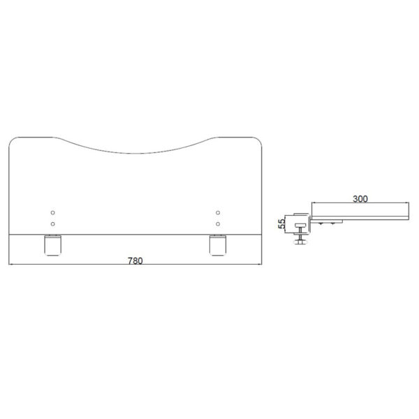 Extensor de Mesa Ergonômico Preto - Image 4